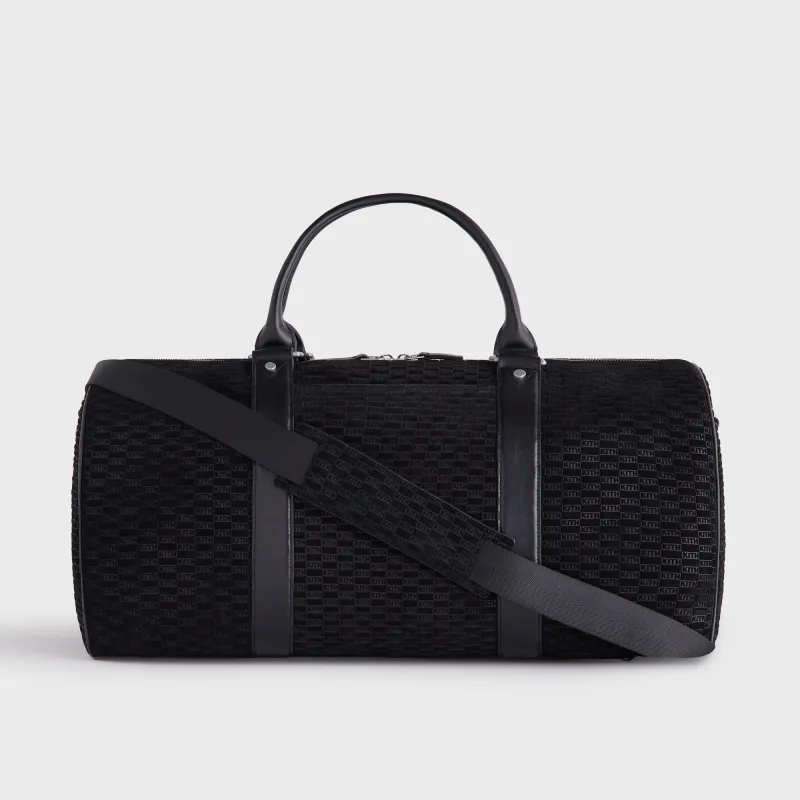 Kith Monogram Suede Traveler K55 Bag - Black sold by Kith