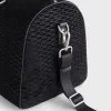 Kith Monogram Suede Traveler K55 Bag - Black sold by Kith