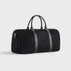 Kith Monogram Suede Traveler K55 Bag - Black sold by Kith