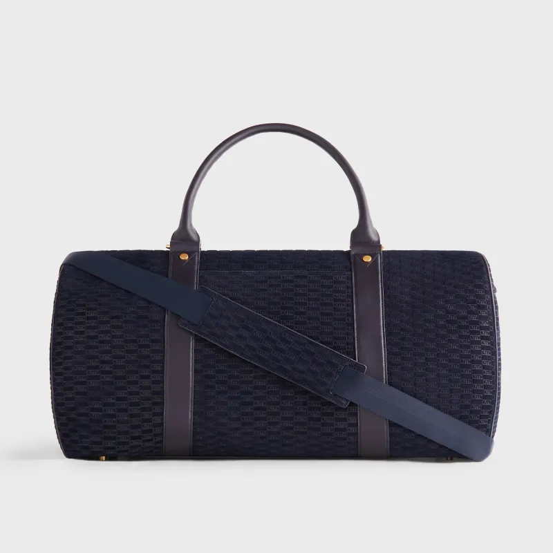 Kith Monogram Suede Traveler K55 Bag - Ink sold by Kith