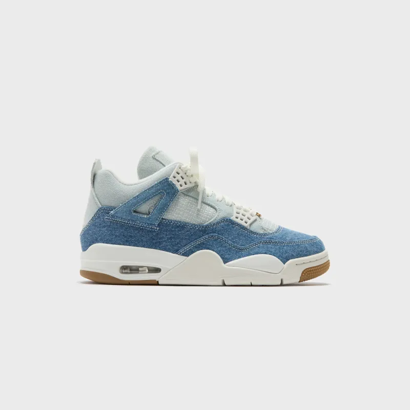 Jordan WMNS Air Jordan 4 Retro - Tex Sail / Sail Gum / Light Brown / Worn Blue sold by Kith