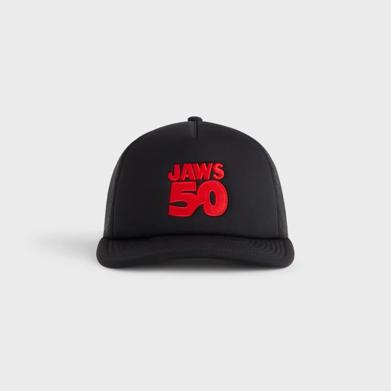 Kith for JAWS 50 Poly Foam Nolan Trucker Hat - Black sold by Kith