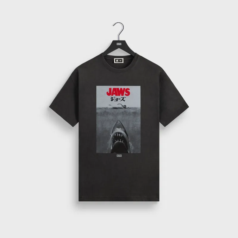 Kith for JAWS Japanese Poster Vintage Tee - Black sold by Kith