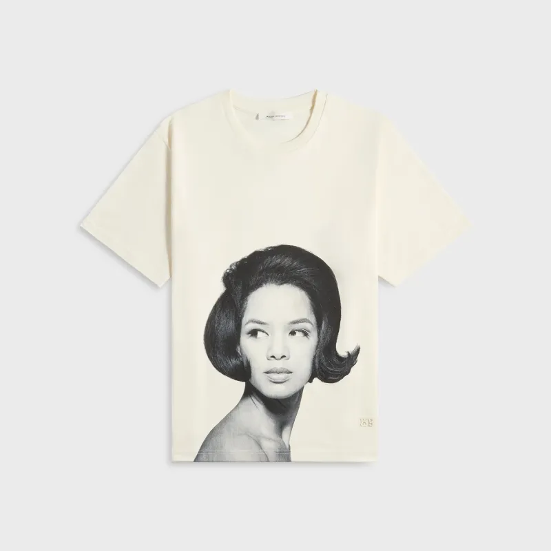 Wales Bonner Selah Oversized Tee - Ivory sold by Kith