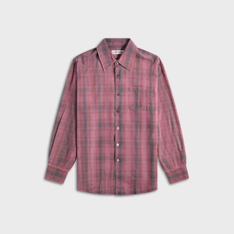 Our Legacy Borrowed Shirt - Idaho Flannel Check sold by Kith