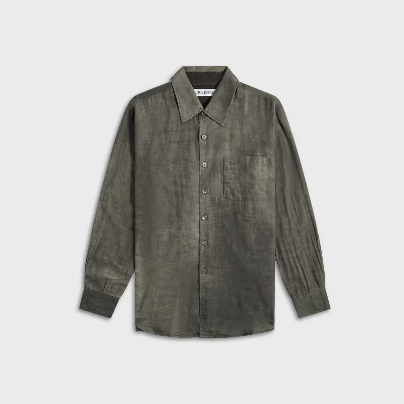 Our Legacy Above Shirt - Dark Cloud Sparse sold by Kith
