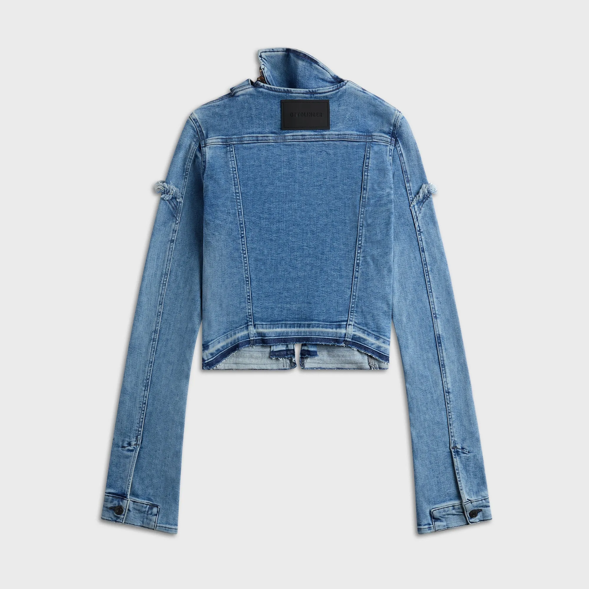 Ottolinger Drape Collar Denim Jacket - Blue sold by Kith product image thumbnail 2