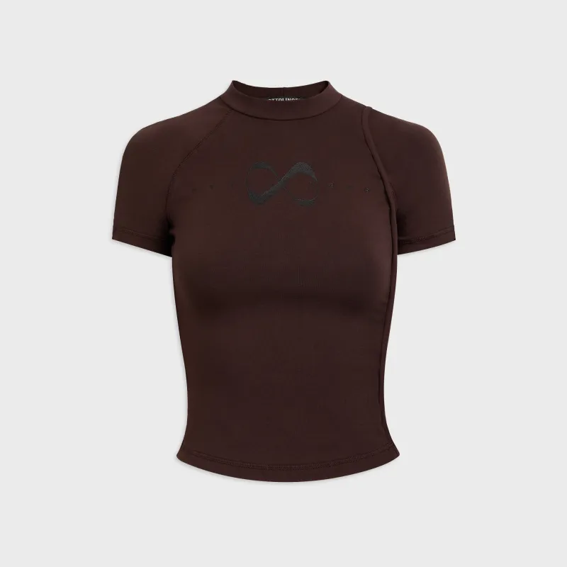 Ottolinger Deconstructed Tee - Dark Brown Wash sold by Kith