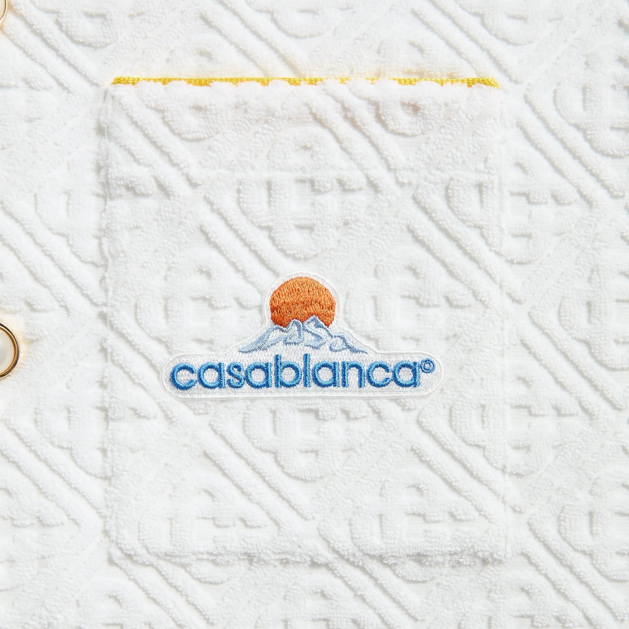 Casablanca Towelling Monogram Shirt - Bright White sold by Kith product image thumbnail 3