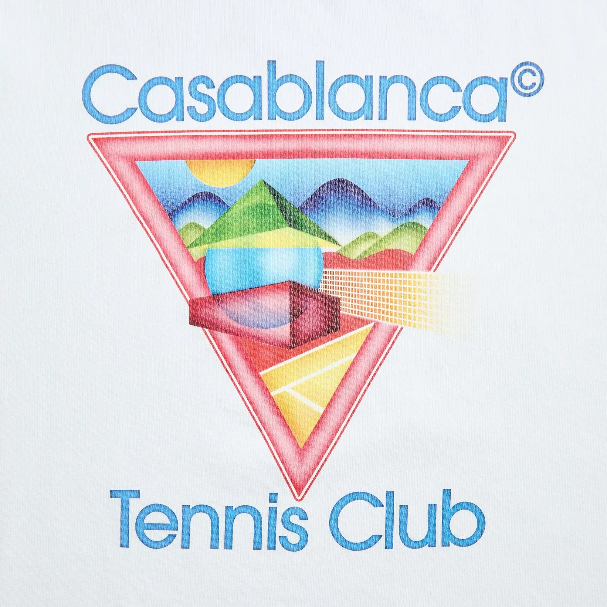Casablanca Tennis Club Icon Printed Tee - White sold by Kith product image thumbnail 3