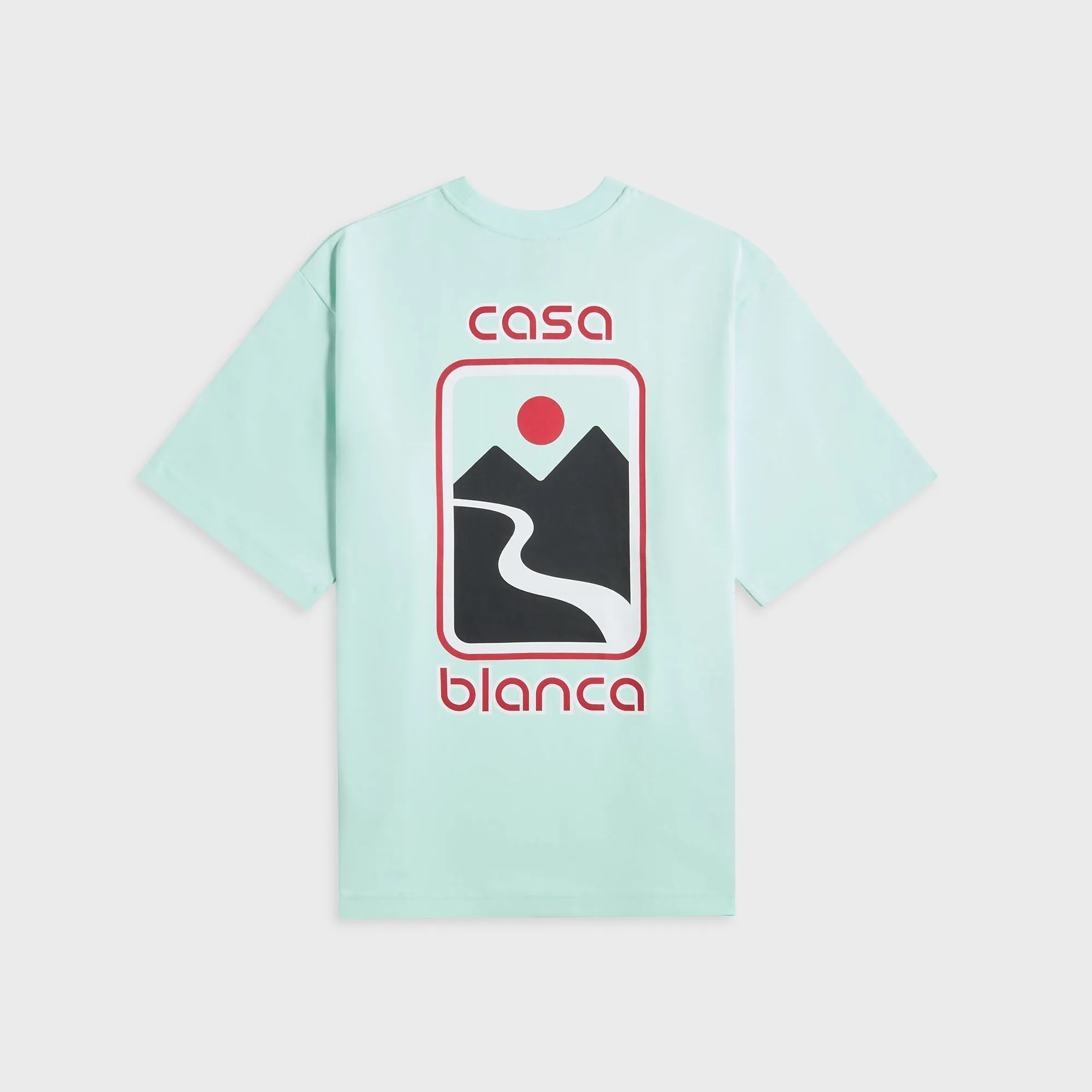 Casablanca Sunset Valley Screen Printed Oversized Tee - Mint sold by Kith product image thumbnail 2