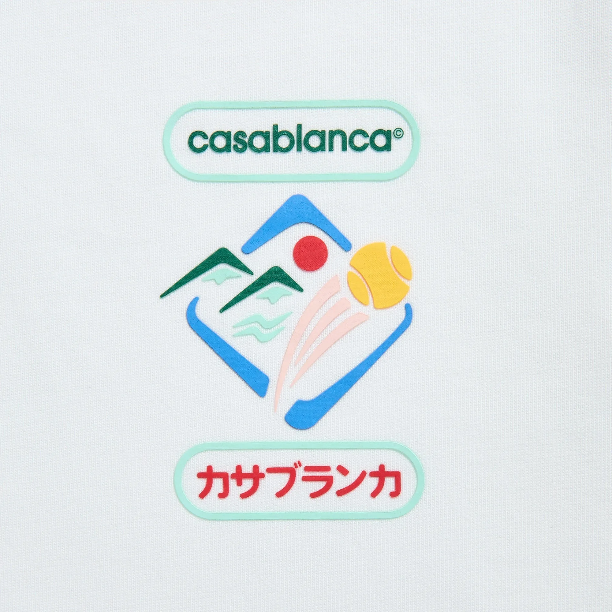 Casablanca Montagne Sportif Oversized Tee - White sold by Kith product image thumbnail 3