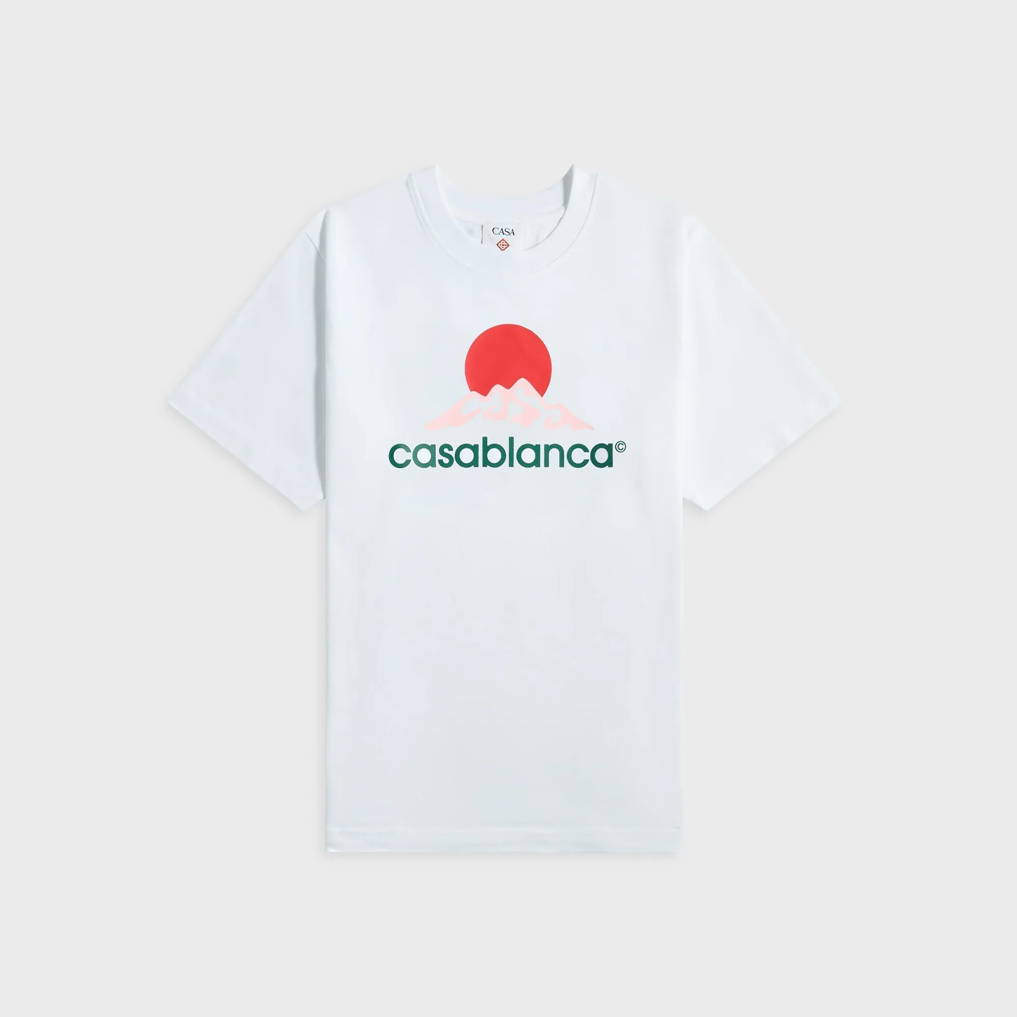 Casablanca Montagne Printed Tee - White sold by Kith