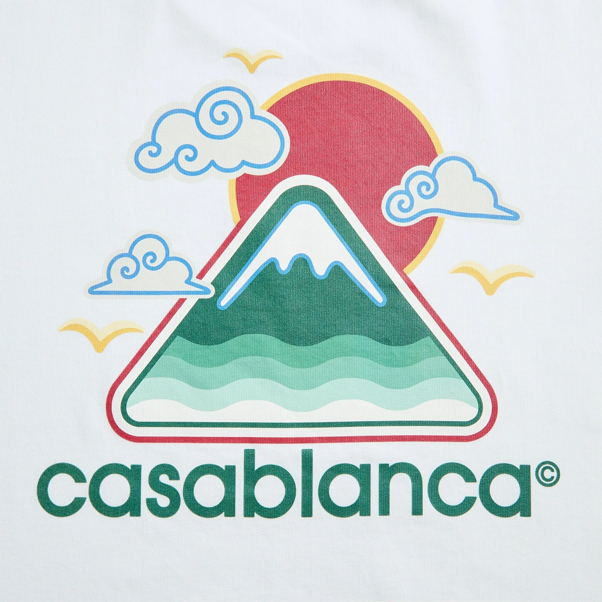 Casablanca Montagne Ondulée Screen Printed Tee - White sold by Kith product image thumbnail 3