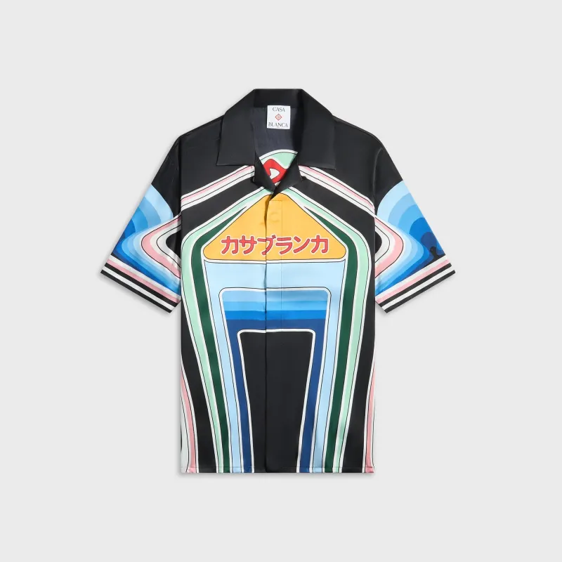 Casablanca Montagne Graphic Mountain Shirt - Multicolor sold by Kith