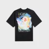 Casablanca Galactic Connection Printed Oversized Tee - Black sold by Kith