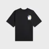 Casablanca Galactic Connection Printed Oversized Tee - Black sold by Kith