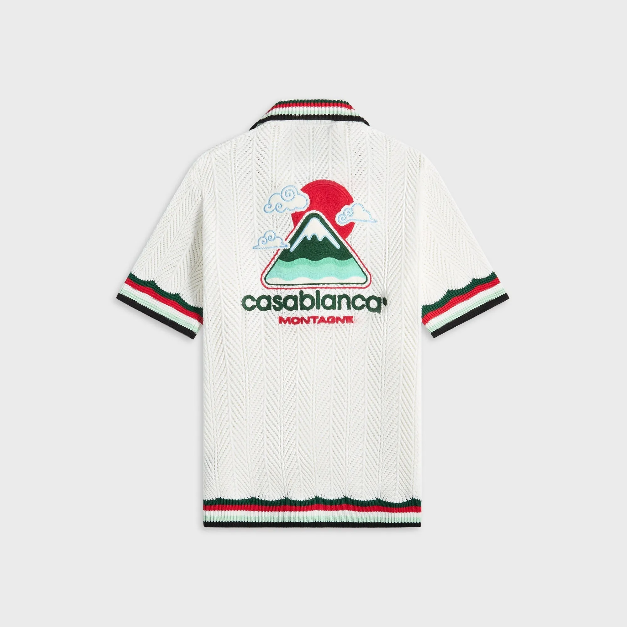 Casablanca Cotton Montagne Ondulee Crochet Shirt - Off White sold by Kith product image thumbnail 2