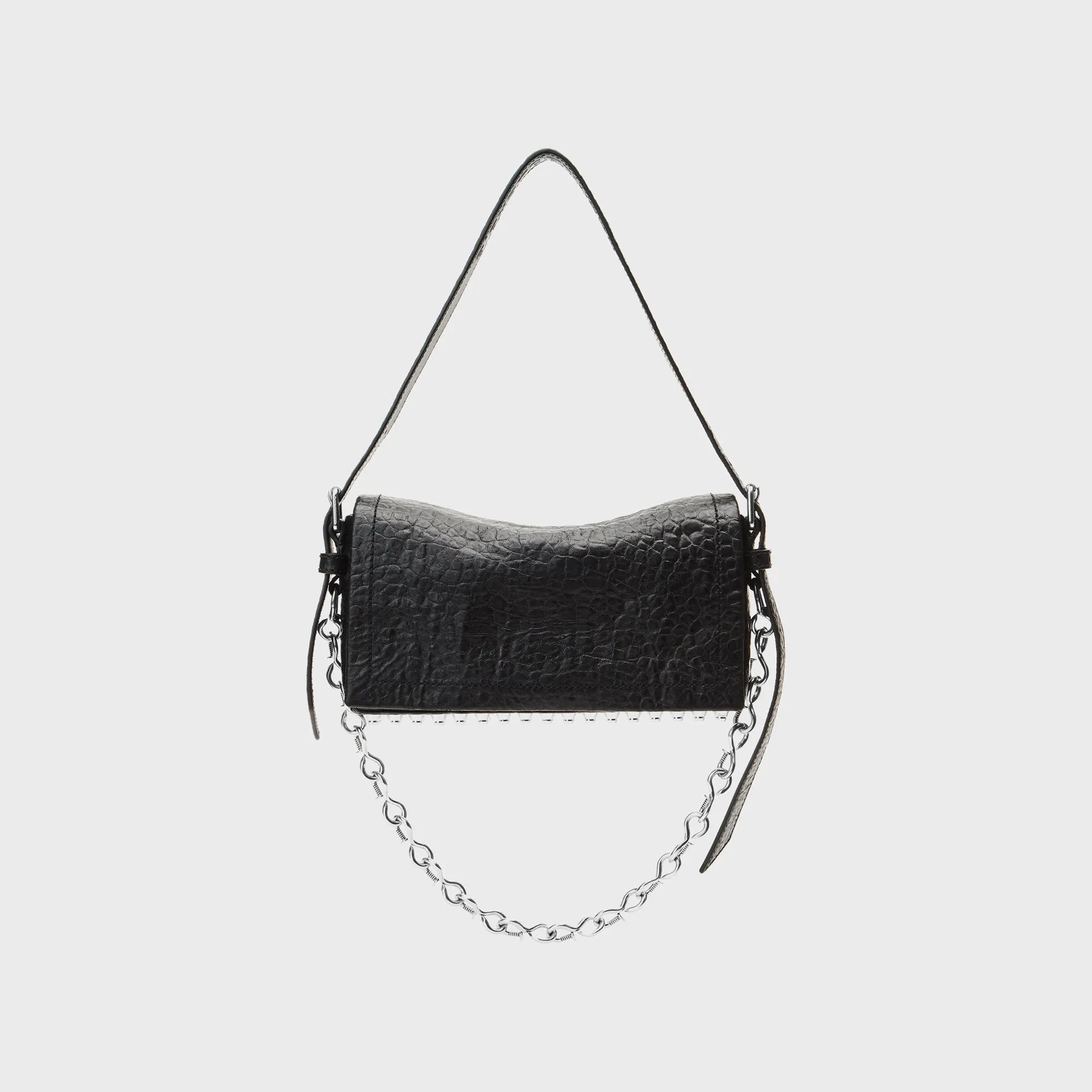 Alexander Wang Ricco Crushed Slim Flap Bag - Black sold by Kith