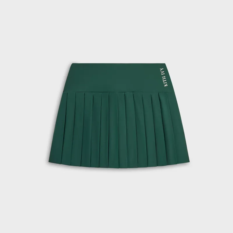 Kith Ivy for Wilson Women's Eastside Tennis Mini Skirt - Ivy Green sold by Kith
