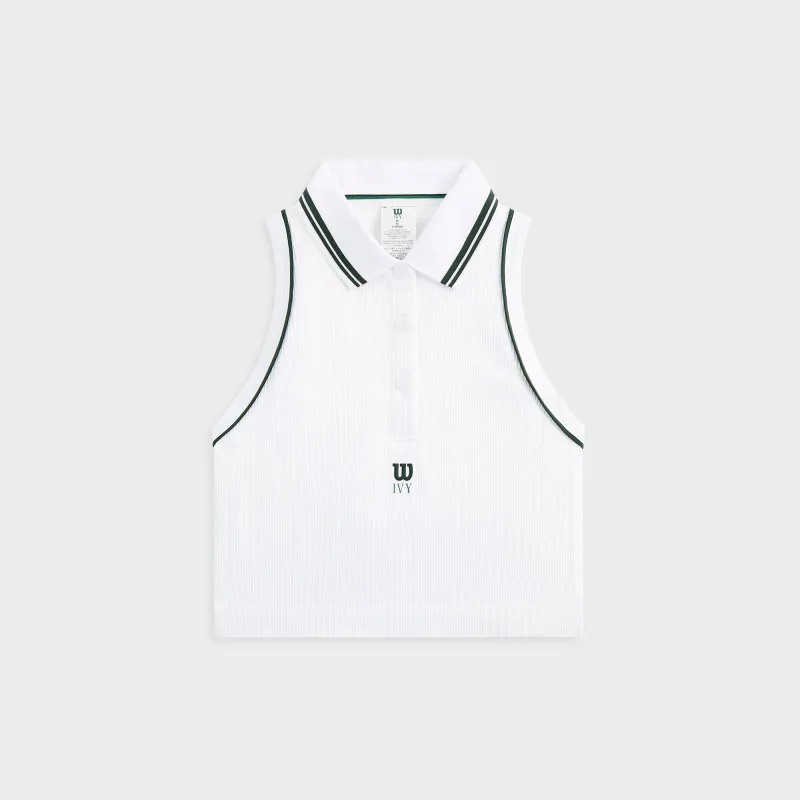 Kith Ivy for Wilson Women's Seamless Polo - White sold by Kith