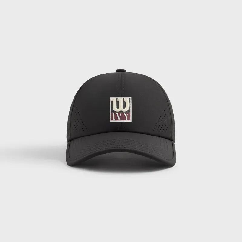 Kith Ivy for Wilson Laser Cut Perforated Cap - Black sold by Kith