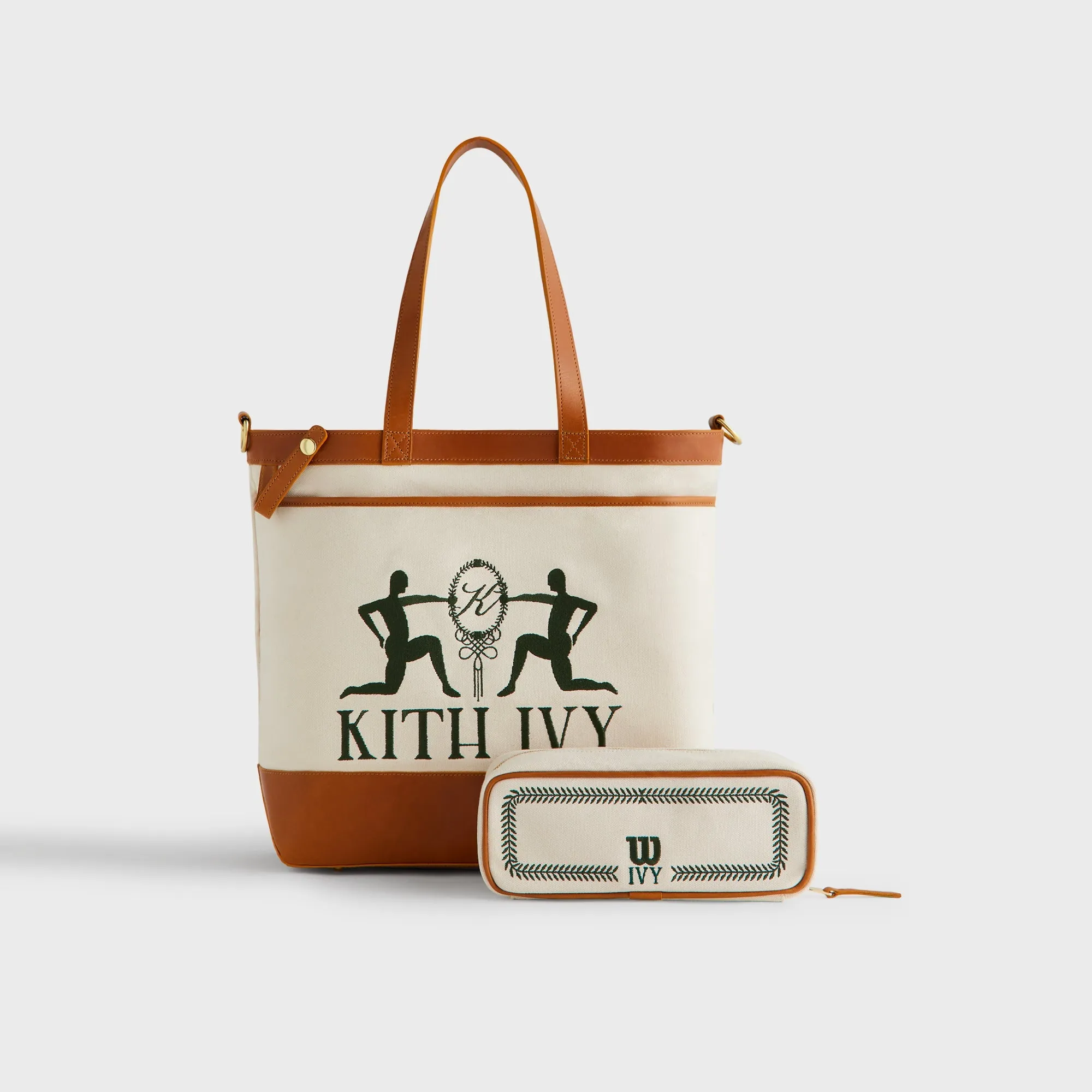 Kith Ivy for Wilson Leather Trimmed Tote - Tan sold by Kith