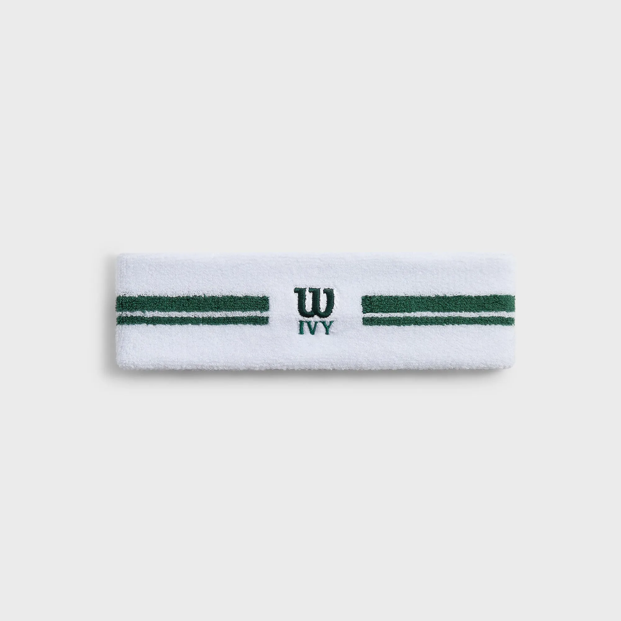 Kith Ivy for Wilson Terry Stripe Headband - White sold by Kith