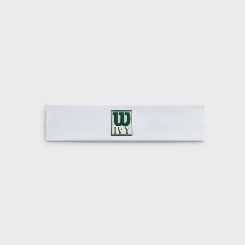 Kith Ivy for Wilson Logo Wide Headband - White made by Kith