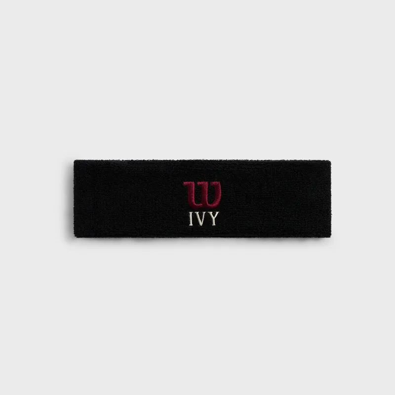 Kith Ivy for Wilson Classic Terry Headband - Black sold by Kith