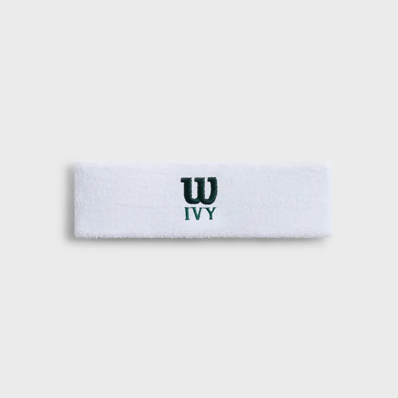 Kith Ivy for Wilson Classic Terry Headband - White sold by Kith