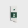 Kith Ivy for Wilson Performance Crew Socks - White sold by Kith