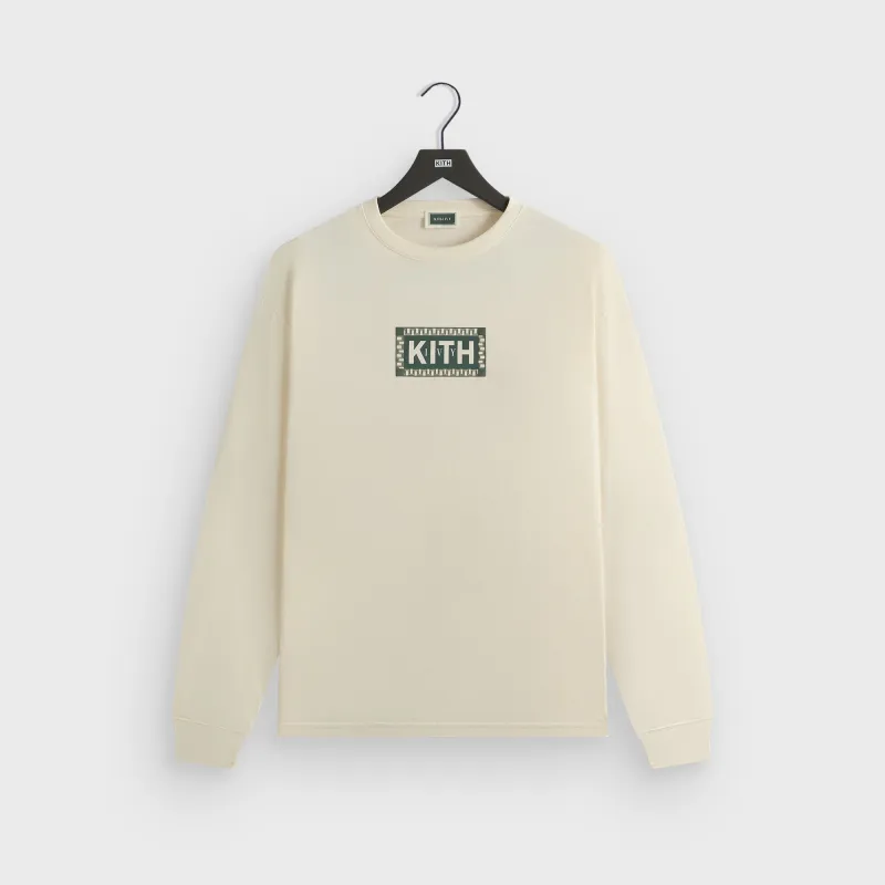 Kith Ivy Classic Logo Long Sleeve Tee - Sandrift sold by Kith