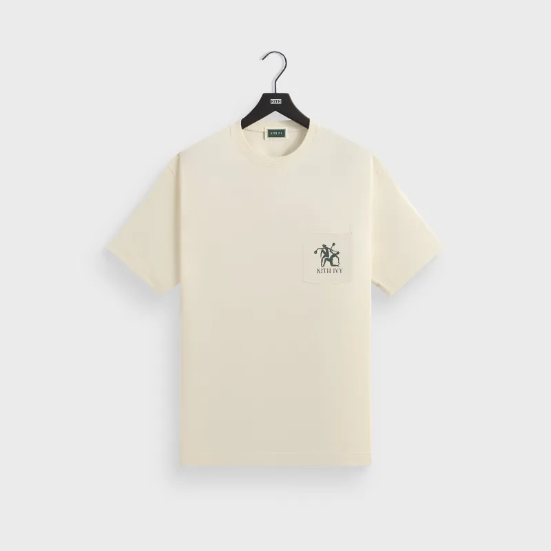 Kith Kith K Shield Pocket Tee - Sandrift | Parallel