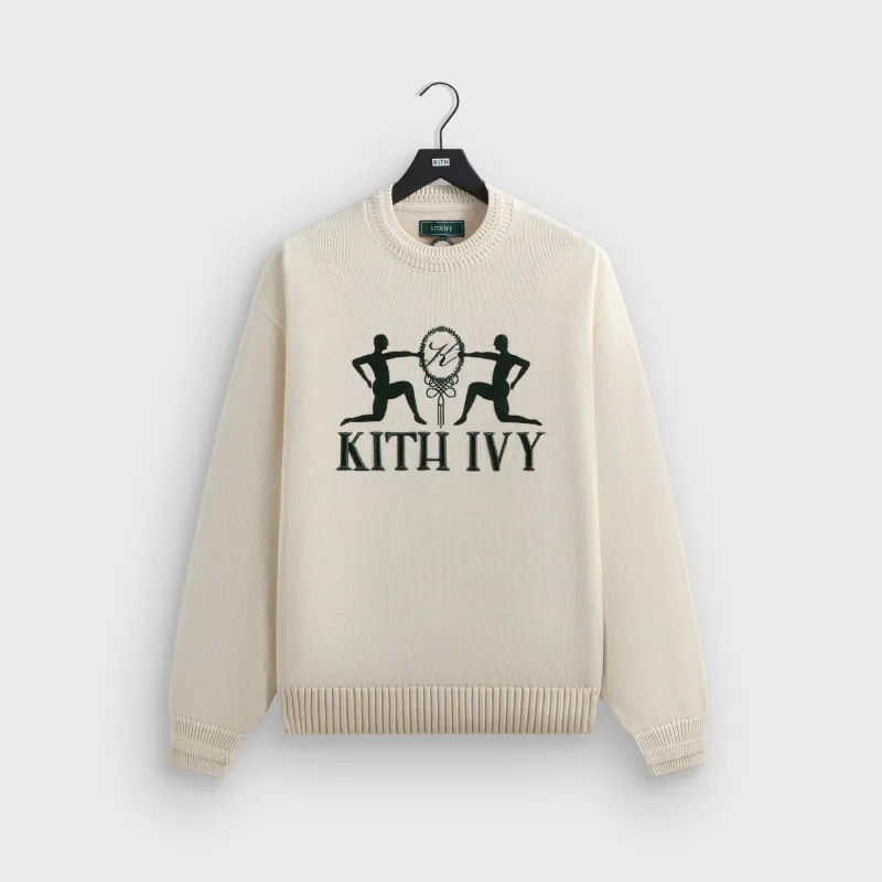 Kith Ivy Emblem Crewneck Sweater - Sandrift sold by Kith