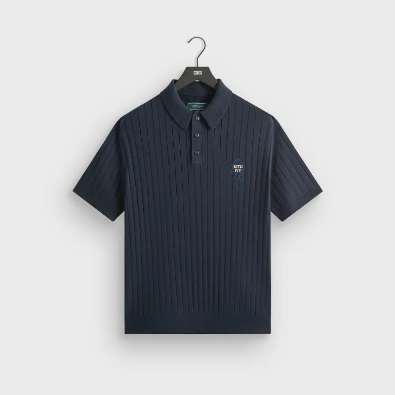 Kith Ivy Knit Tilden Polo - Nocturnal sold by Kith