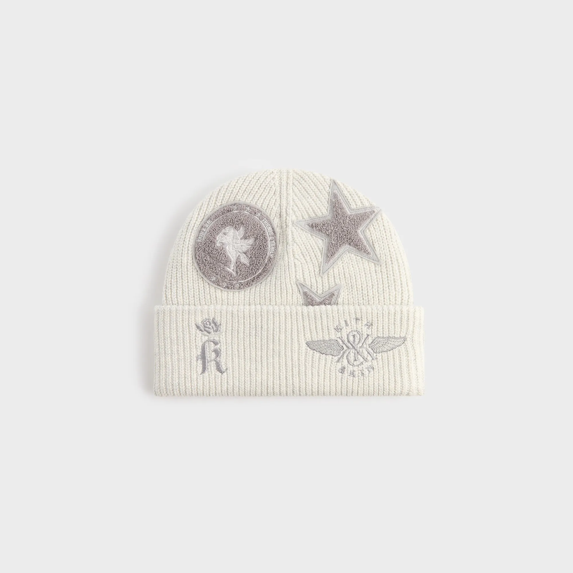 Kith Women Mia Beanie With Patches - Light Heather Grey sold by Kith product image thumbnail 3
