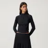Kith Women Mori Active Panelled Long Sleeve - Black sold by Kith