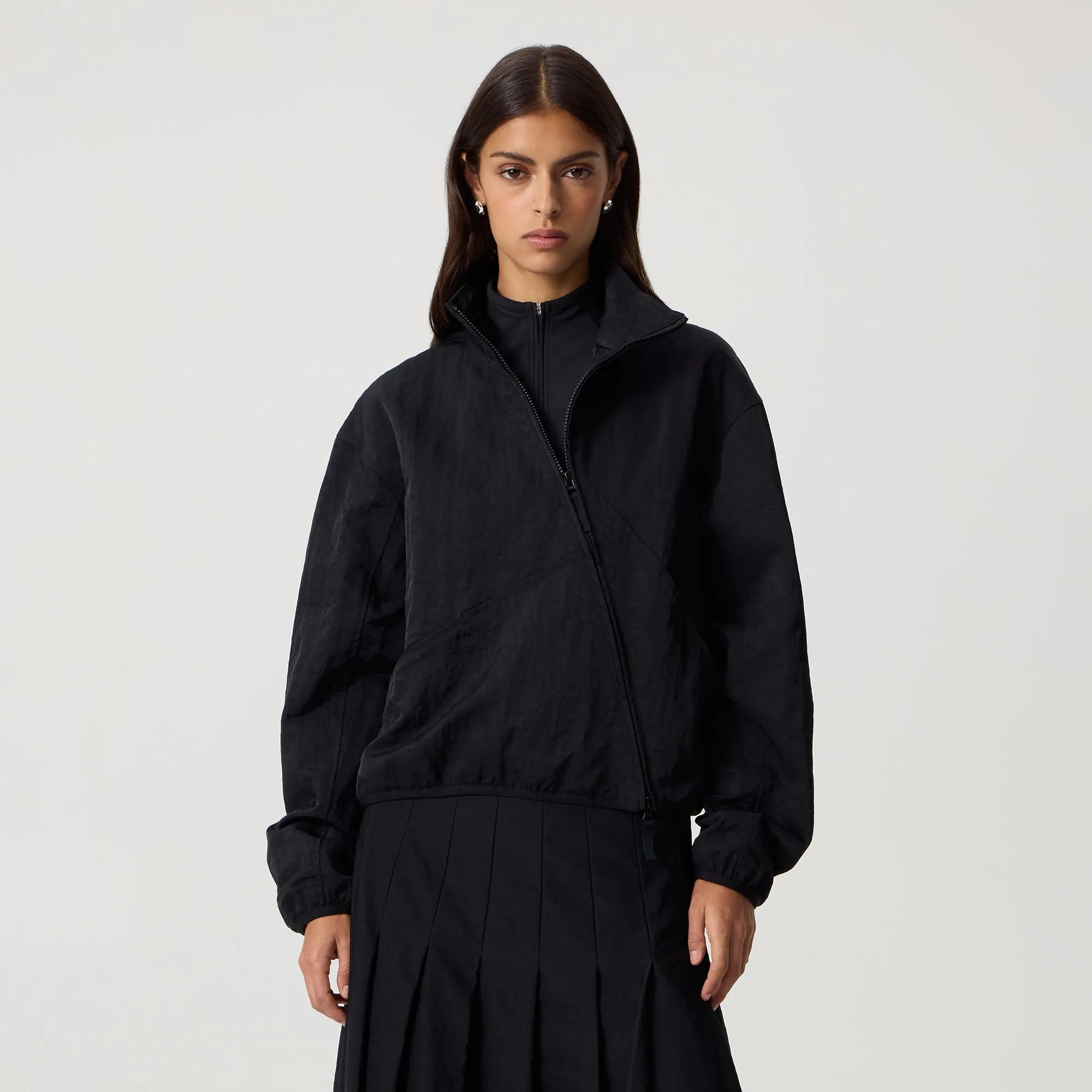 Kith Women Akari Nylon Asymmetrical Jacket - Black sold by Kith product image thumbnail 2