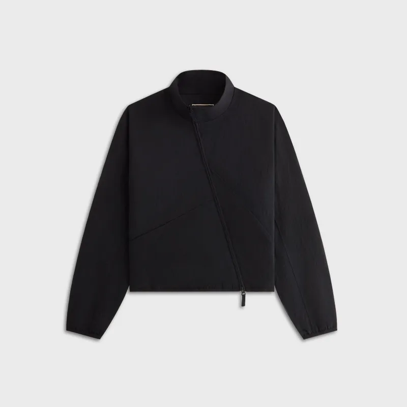 Kith Women Akari Nylon Asymmetrical Jacket - Black sold by Kith