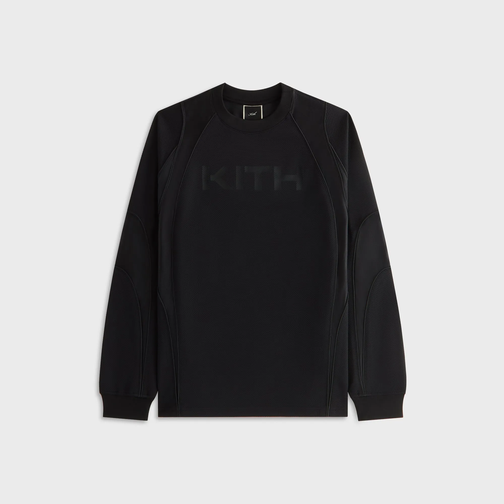 Kith Women Ridley Panelled Tech Long Sleeve - Black sold by Kith