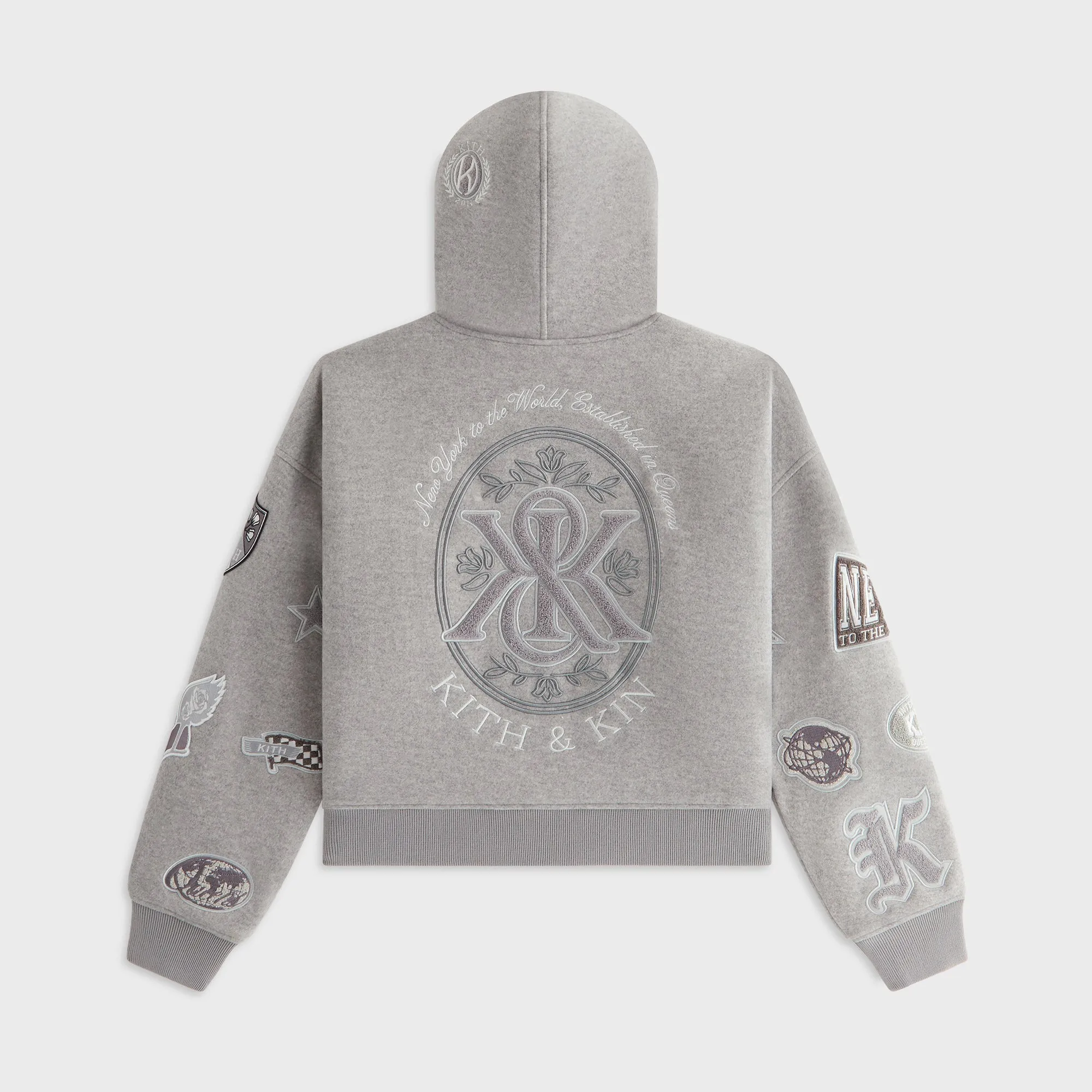 Kith Women Miyo Melton Hooded Jacket - Hallow sold by Kith product image thumbnail 3