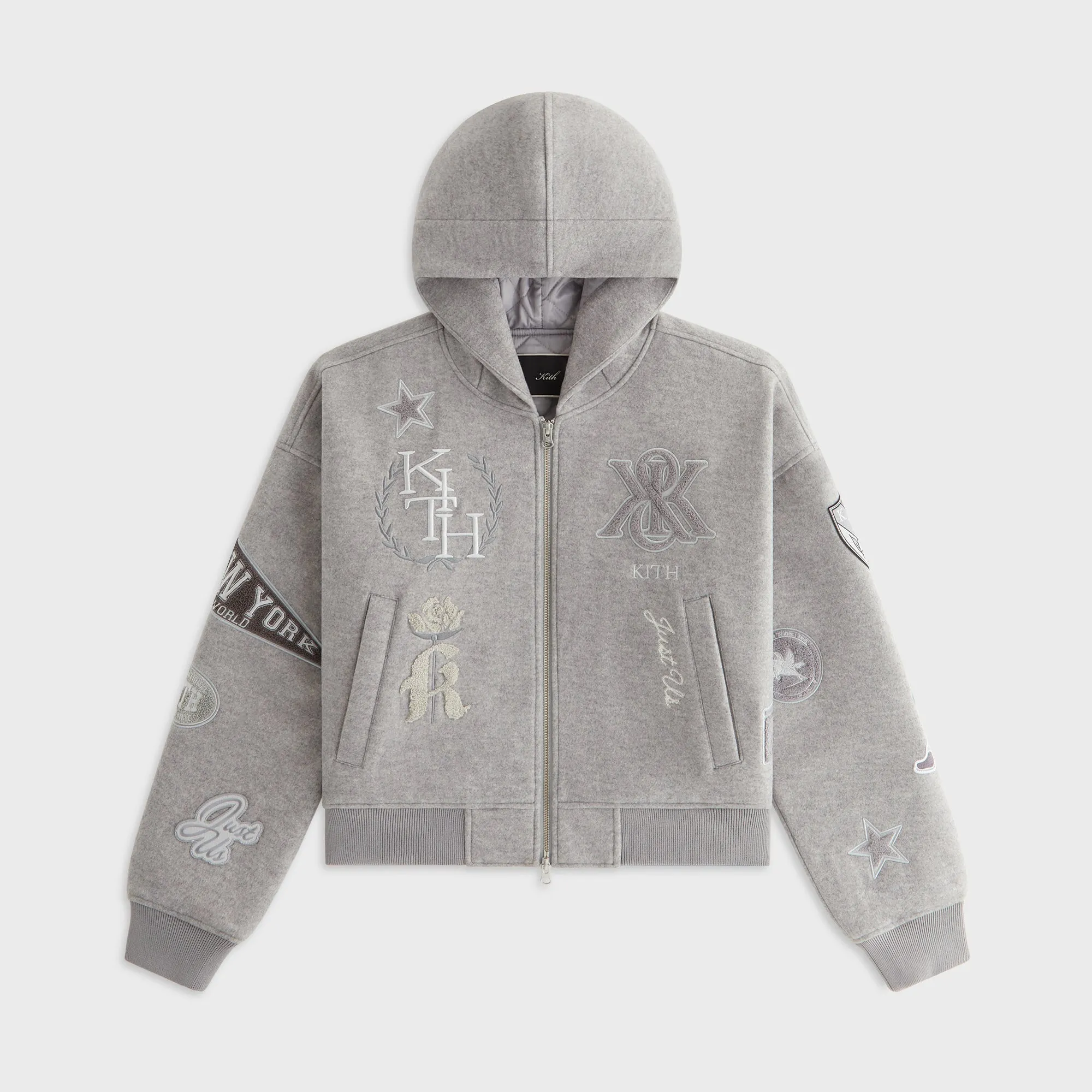 Kith Women Miyo Melton Hooded Jacket - Hallow sold by Kith