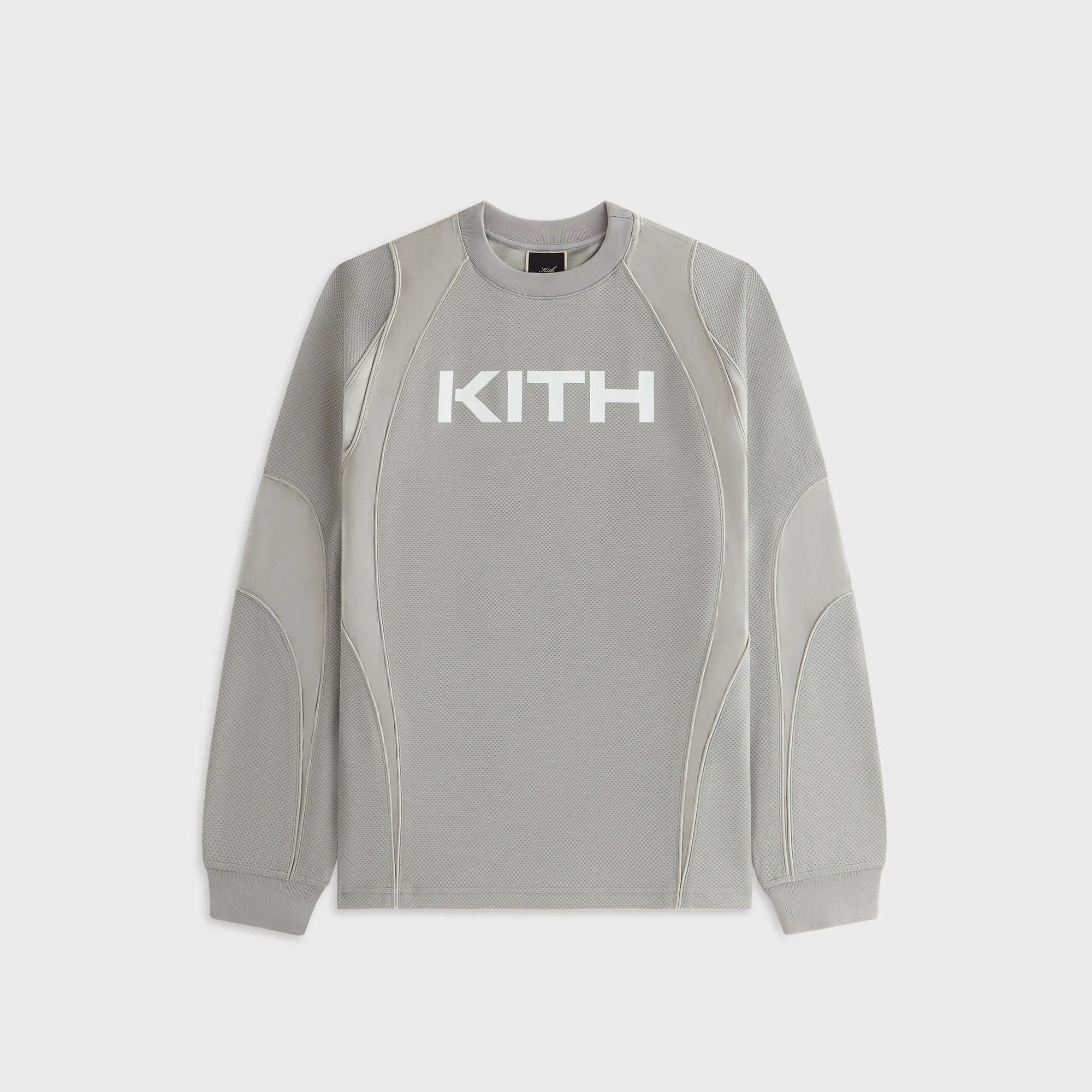 Kith Women Ridley Panelled Tech Long Sleeve - Astronaut sold by Kith