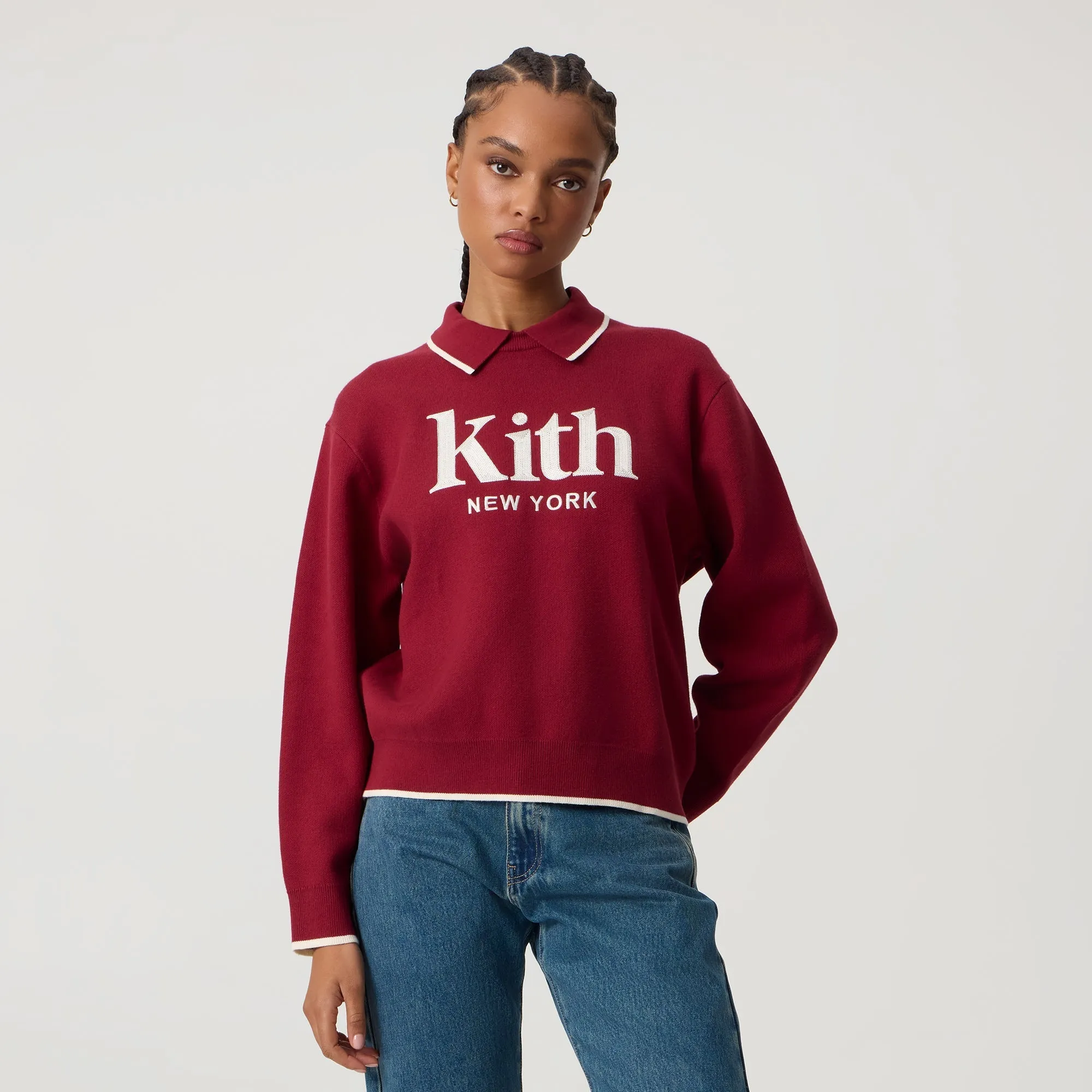 Kith Women Ashwin Polo Sweater - Allure sold by Kith product image thumbnail 2