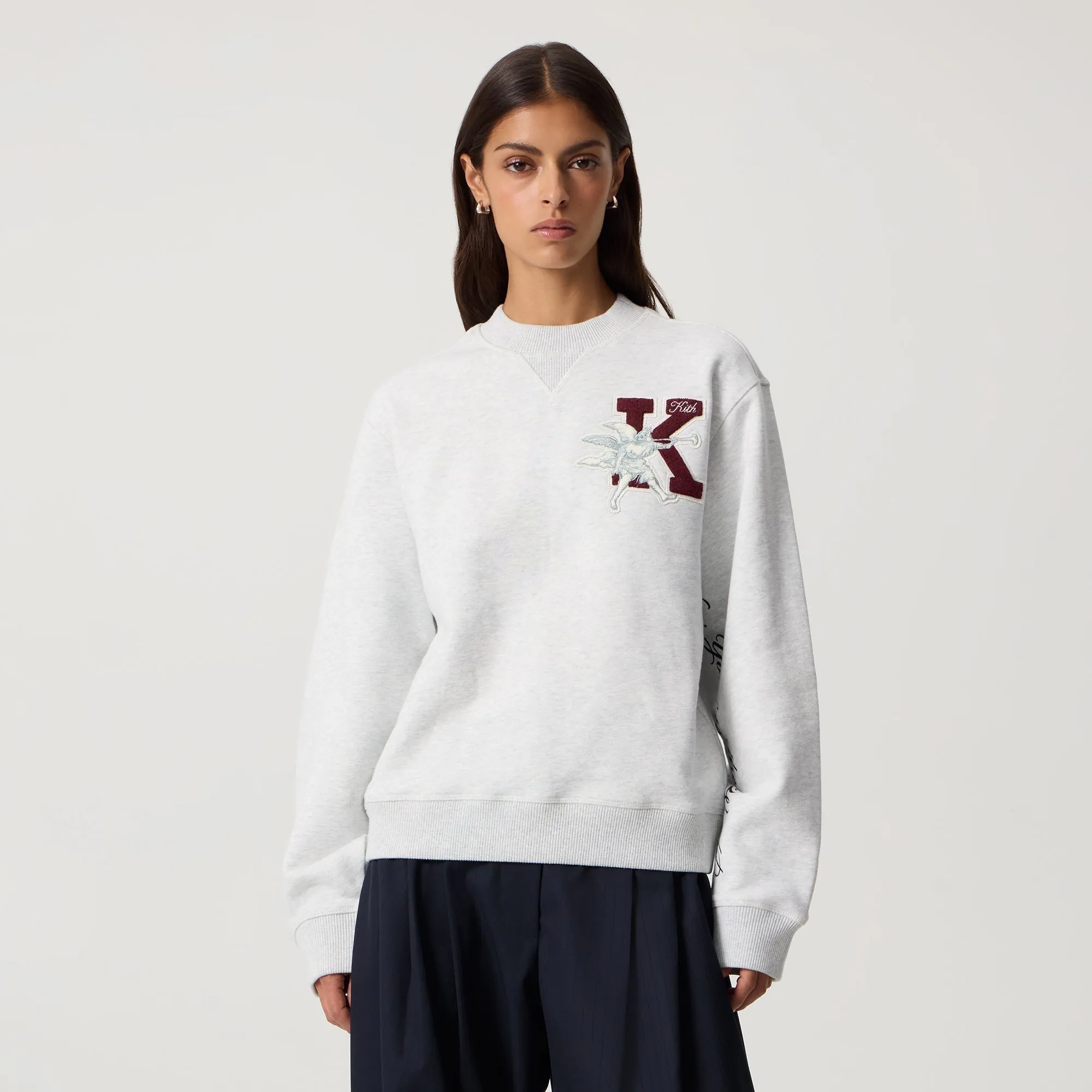 Kith Women Ashwin NY to the World Crewneck - Light Heather Grey sold by Kith product image thumbnail 2