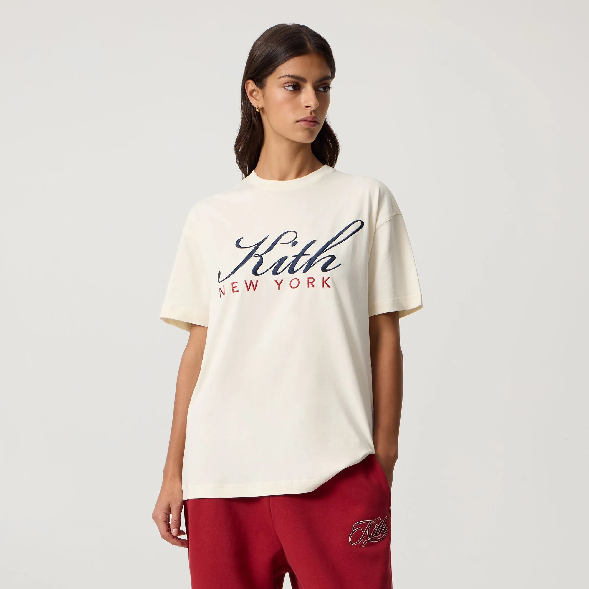 Kith Women Vintage Script NY Tee - Sandrift sold by Kith product image thumbnail 2