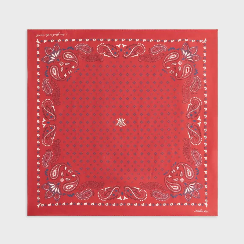 Kith Women Printed Paisley Silk Bandana - Allure sold by Kith