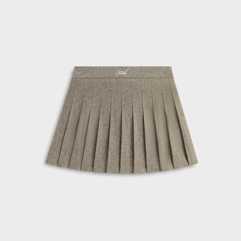 Kith Women Hana Pleated Sweater Skort - Graphite sold by Kith