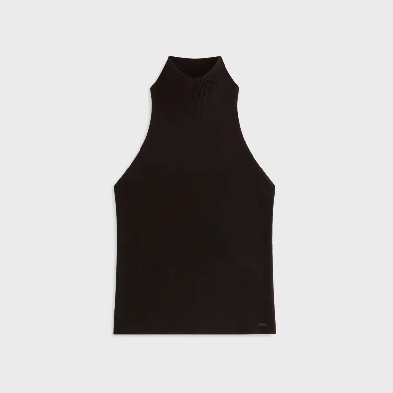 Kith Women Jaden Halter Sweater Tank - Black sold by Kith